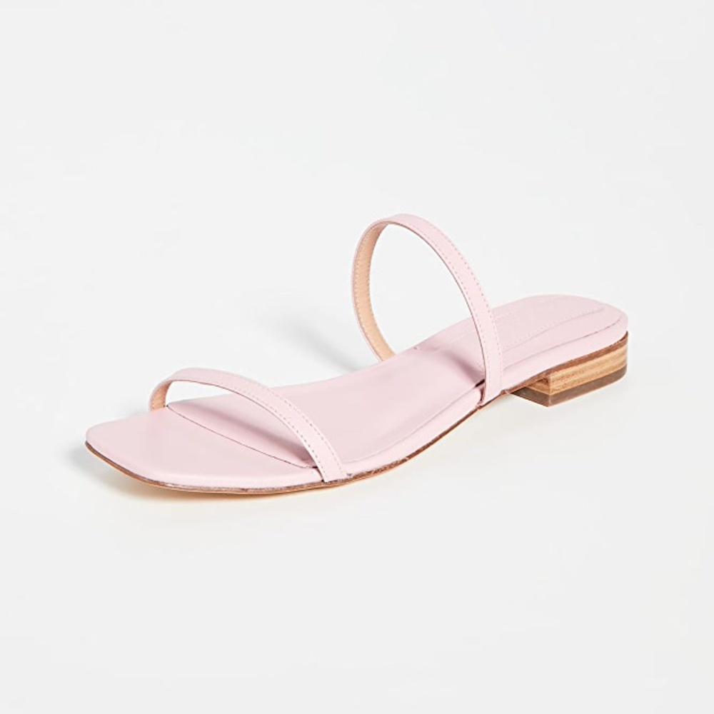 Jaggar the Label Sprung Double Strap Flats Sandals 7.5